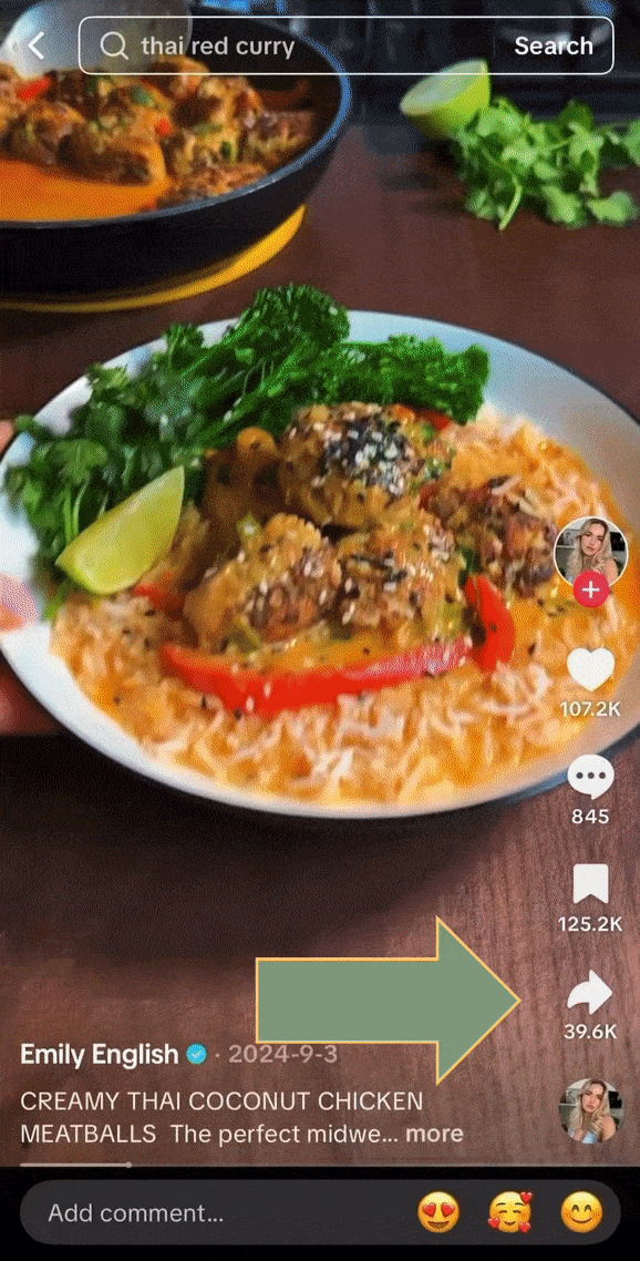 How to save recipes from tiktok